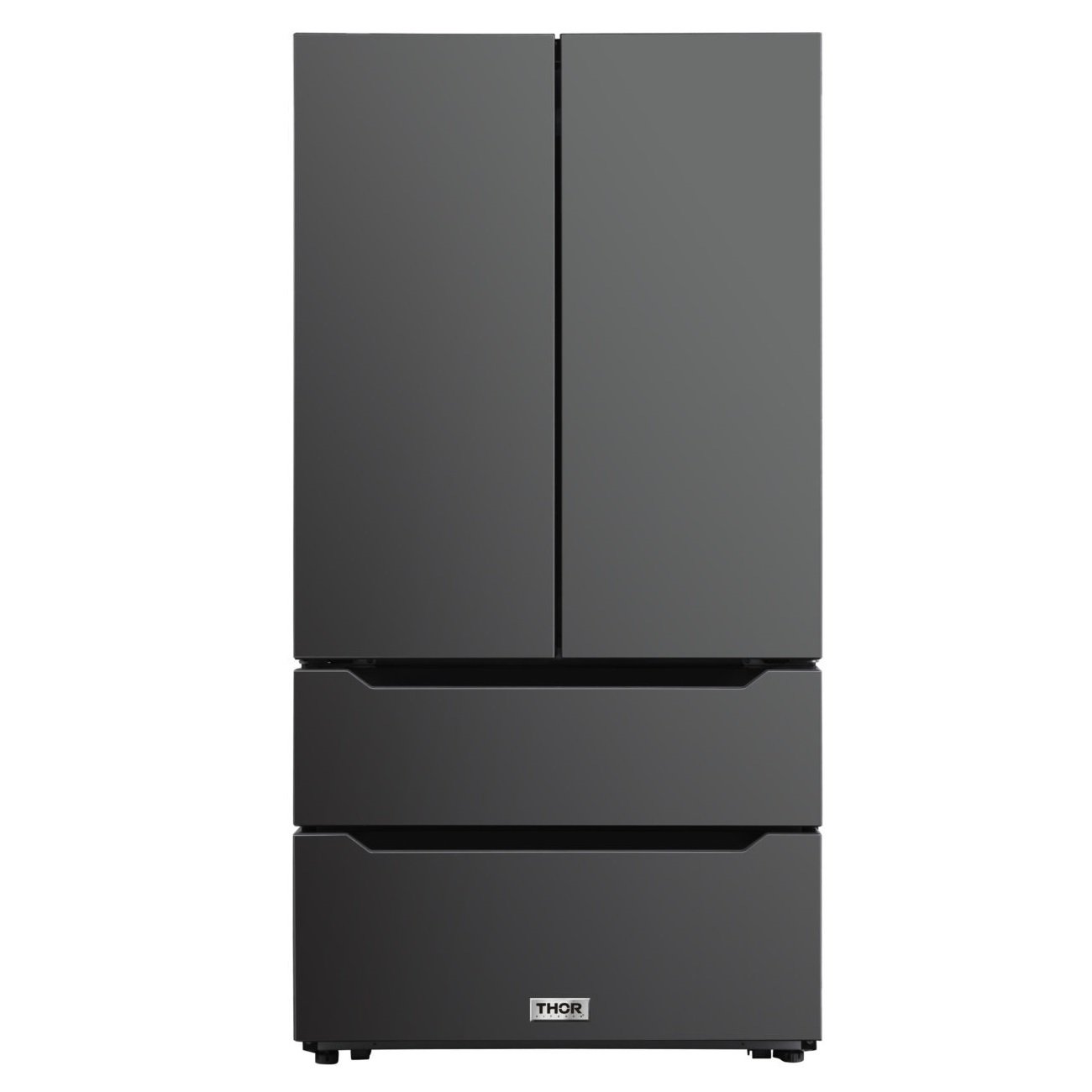 Thor Kitchen HRF3602BS 36" Counter Depth French Door Black Stainless Steel Refrigerator - RenoShop