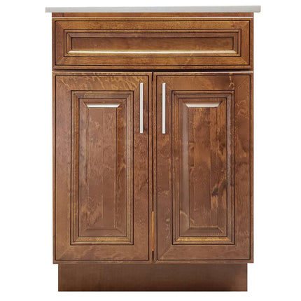 Crown VSB K08 Solid Wood Bathroom Vanity with Quartz Top & Sink - RenoShop