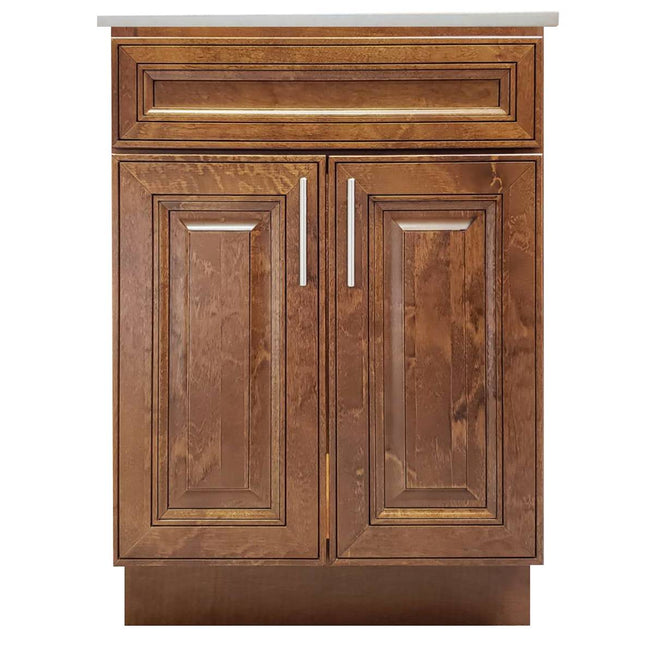 Crown VSB K08 Solid Wood Bathroom Vanity with Quartz Top & Sink - RenoShop
