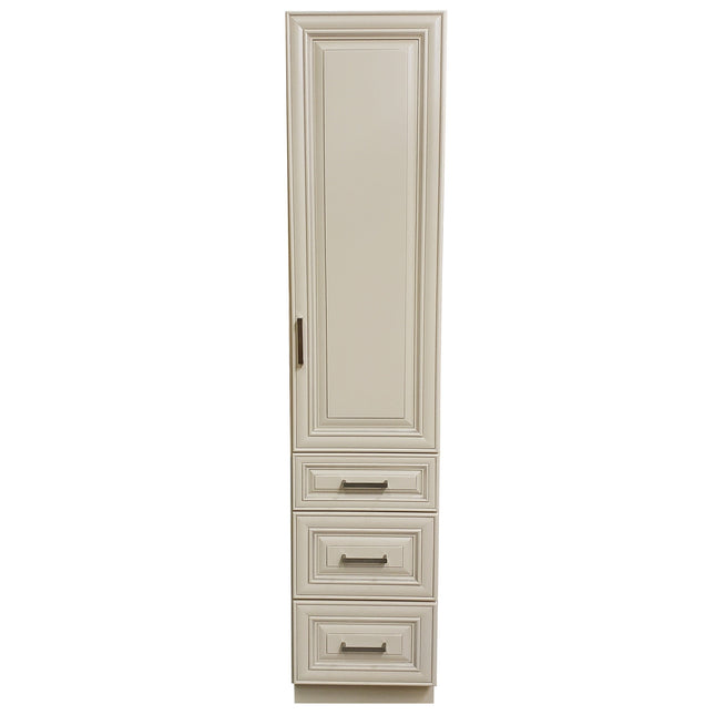Crown LC188421 18 Inch Solid Wood Bathroom Linen Tower - RenoShop
