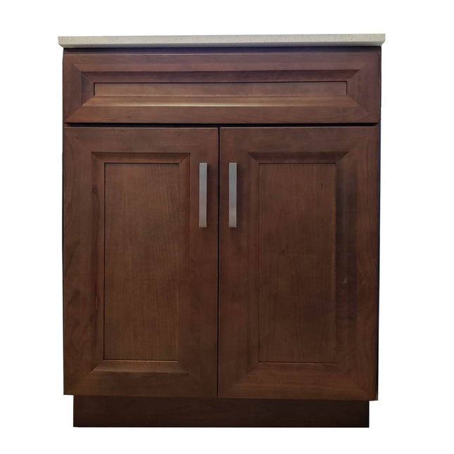 Crown VSB K11 Solid Wood Bathroom Vanity with Quartz Top & Sink - RenoShop