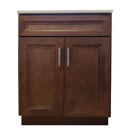 Crown VSB K11 Solid Wood Bathroom Vanity with Quartz Top & Sink - RenoShop
