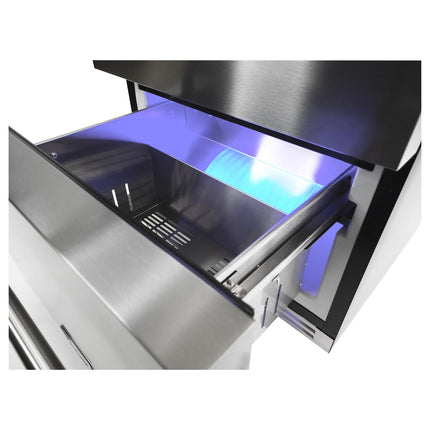 24-Inch Indoor Outdoor Freezer Drawer in Stainless Steel TRZ24U - RenoShop