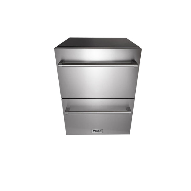 24-Inch Indoor Outdoor Freezer Drawer in Stainless Steel TRZ24U - RenoShop