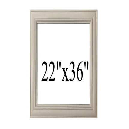 Crown 22"X 36" Solid Wood Bathroom Vanity Mirror - RenoShop