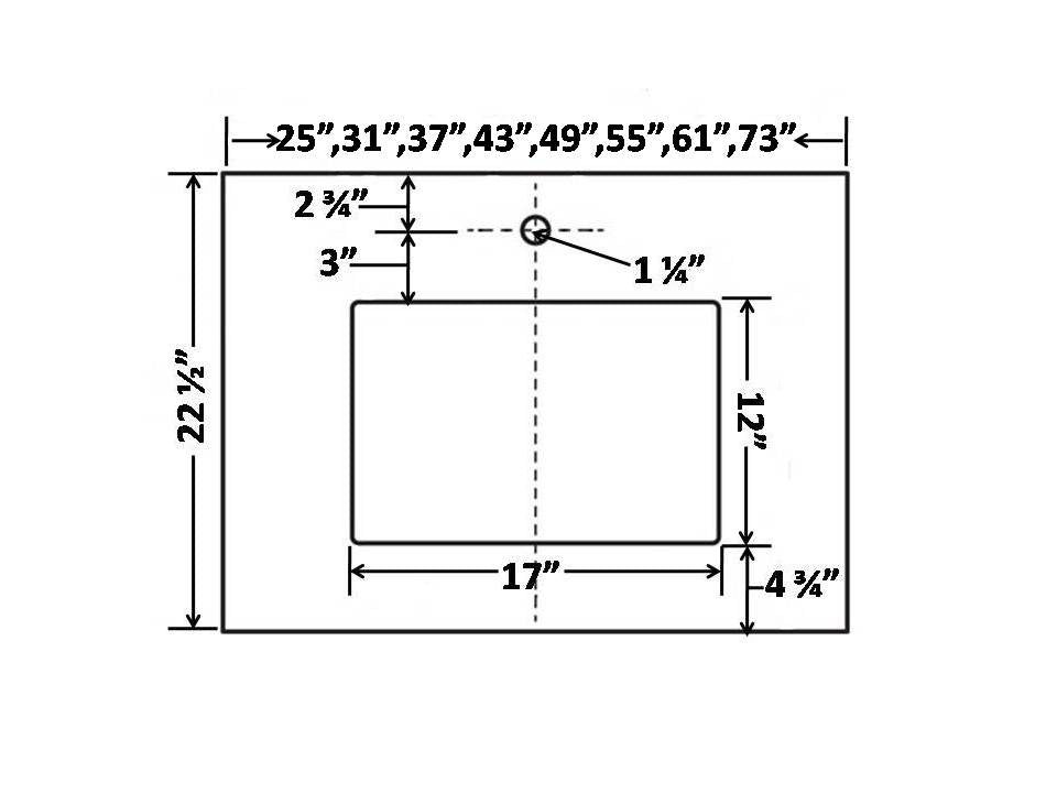 25" Quartz Vanity Top CYG044 - RenoShop