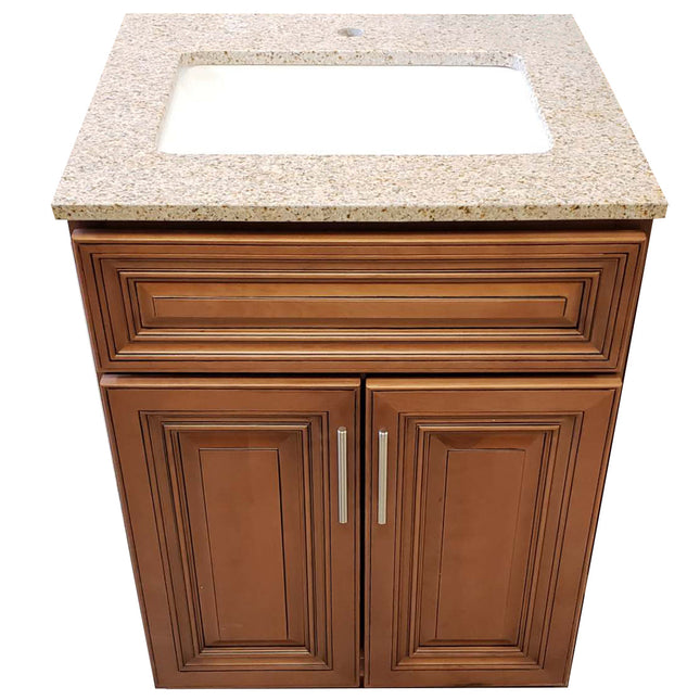 Crown VSB Solid Wood COG Bathroom Vanity with Quartz Top & Sink - RenoShop