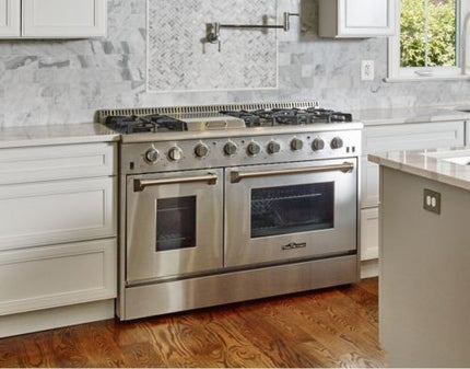 48" 6 Burner Stainless Steel Professional Gas Range TKG4801 - Open Box (Like HRG4808U) - RenoShop