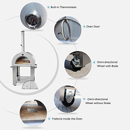 Thor kitchen outdoor stainless pizza oven