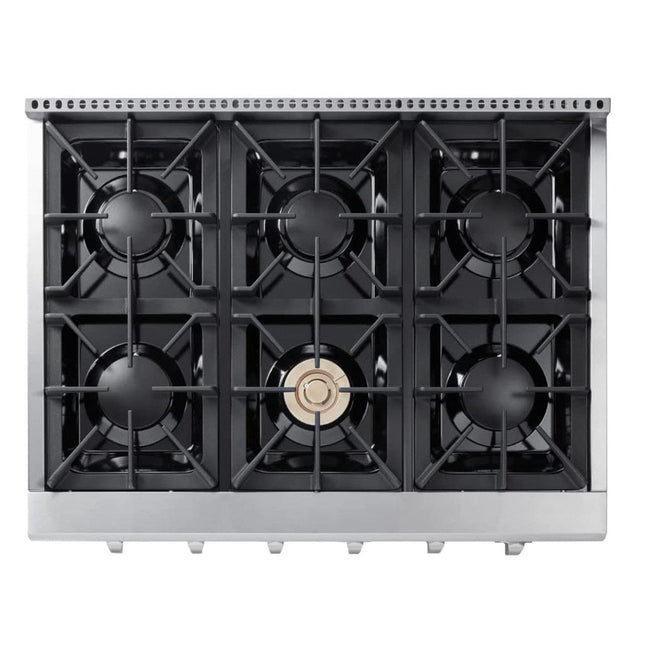 36" Professional Gas Range top in Stainless Steel HRT3606U - Open Box (Like New) - RenoShop