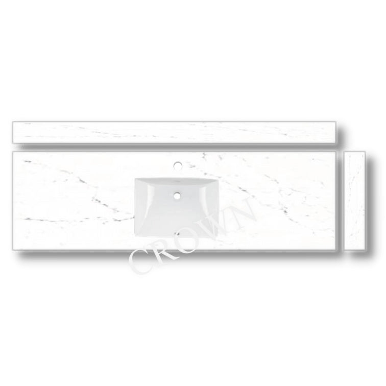 73 inch quartz vanity top