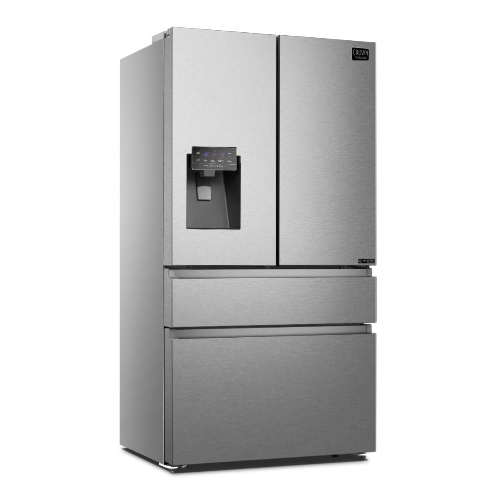 36"  4 Door counter depth Refrigerator with Ice & Water Dispenser ARF3601