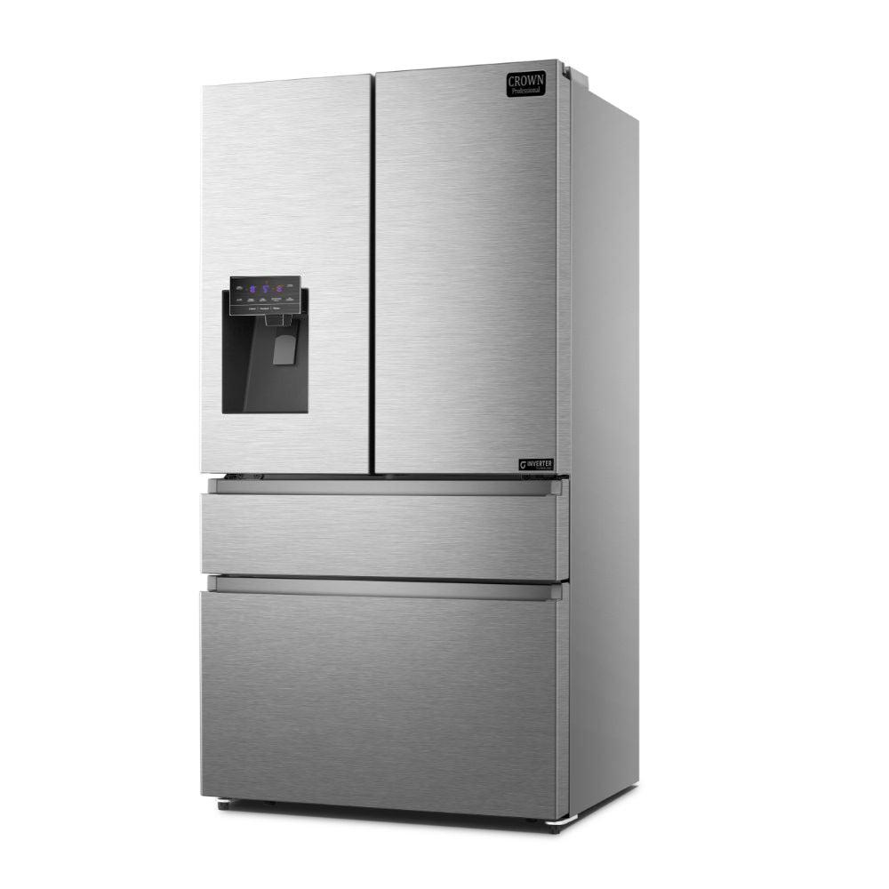 36"  4 Door counter depth Refrigerator with Ice & Water Dispenser ARF3601