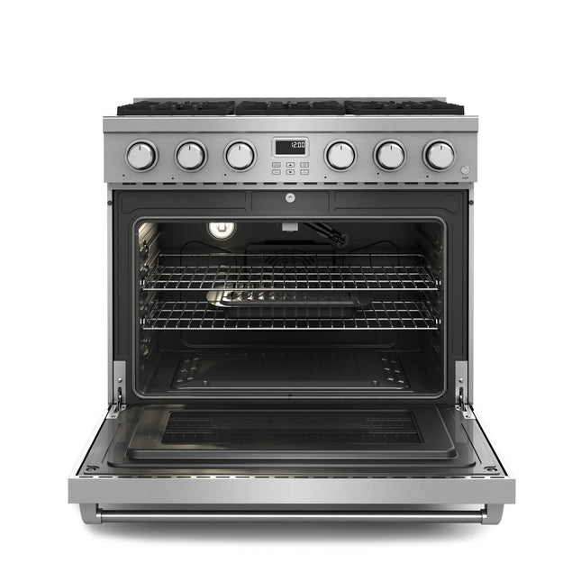 36" Contemporary Professional Gas Range in Stainless Steel ARG36 - RenoShop