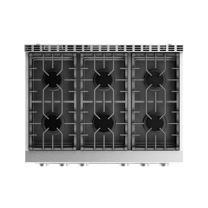 36" Contemporary Professional Gas Range in Stainless Steel ARG36 - RenoShop