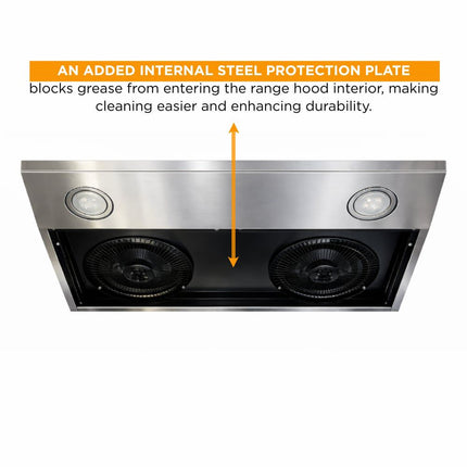 Crown 30 Inch 800 CFM Under Cabinet Range Hood with Remote PRO-BF03 -  Range Hood - Crown