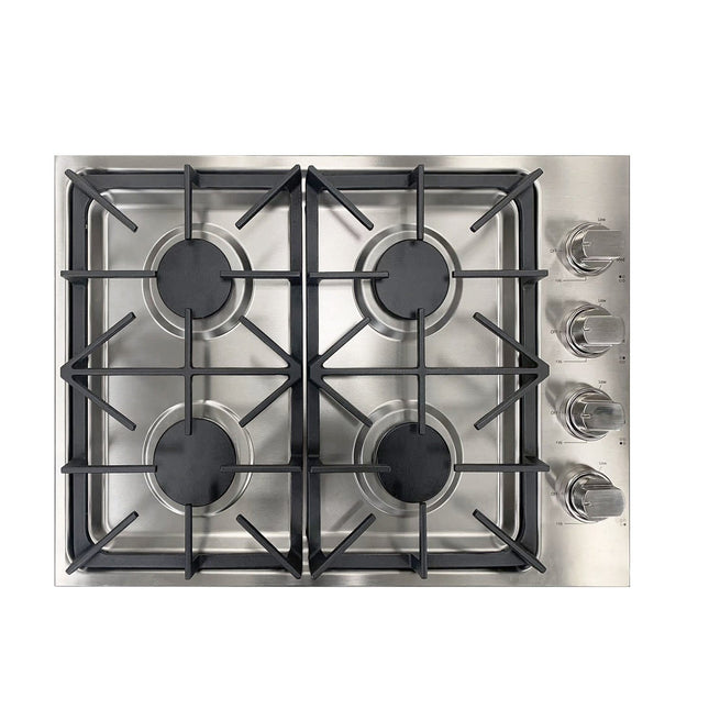 30" Professional 4 Burner Drop-In Stainless Steel Gas Cooktop LGC3001 48,000 BTU - RenoShop