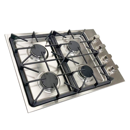 30" Professional 4 Burner Drop-In Stainless Steel Gas Cooktop LGC3001 48,000 BTU - RenoShop