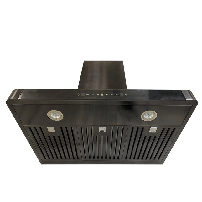 30" 850 CFM Black Stainless Steel Gesture Control Wall Mount Range Hood PRO-B15BS - RenoShop