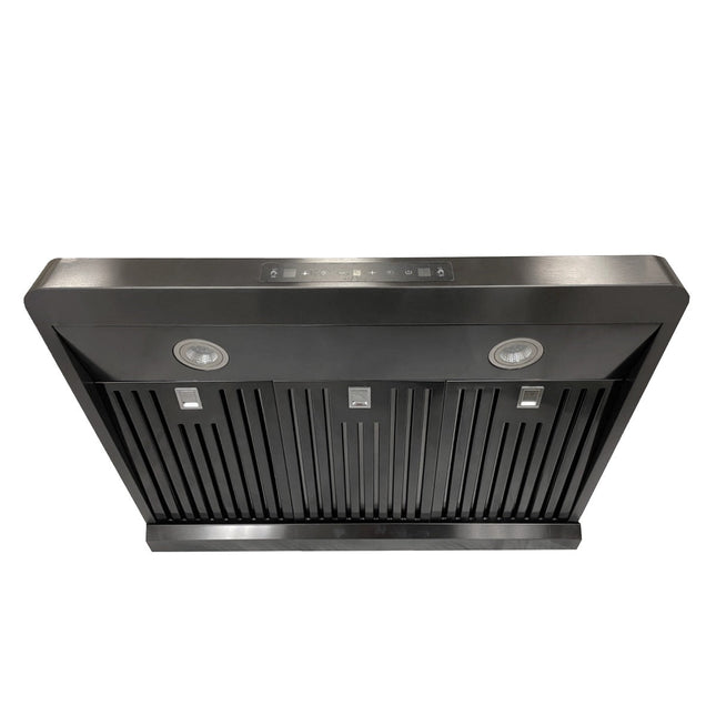 30" 800 CFM Black Stainless Steel Gesture Control Under Mount Range Hood PRO-BF15BS - RenoShop