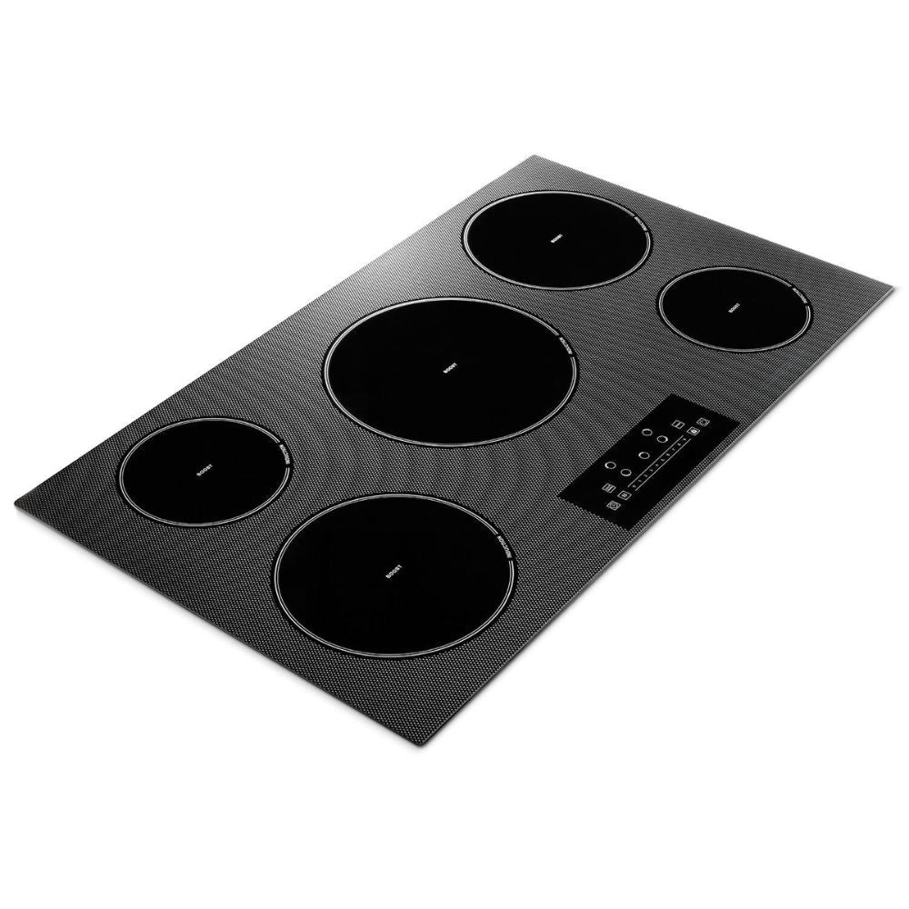 CROWN 36 Inch Induction Cooktop in Black with 5 Elements CIH36