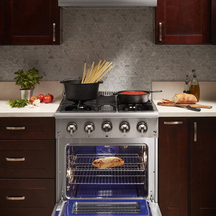 30" Professional Stainless Steel Dual Fuel Range HRD3088U - RenoShop