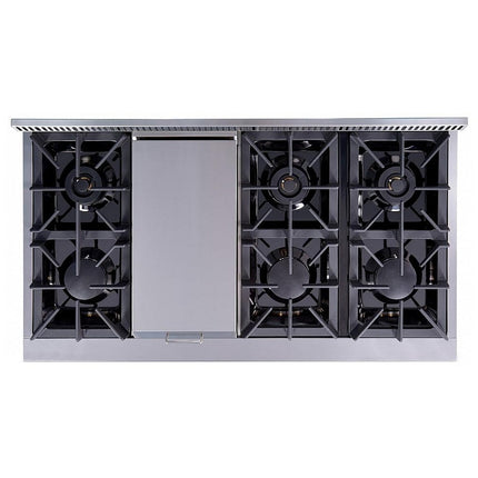 48" 6 Burner Stainless Steel Professional Gas Range TKG4801 - Open Box (Like HRG4808U) - RenoShop