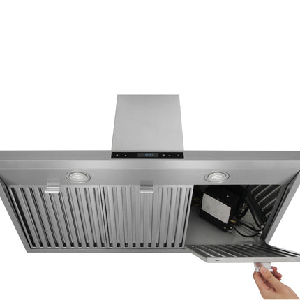 36" 600 CFM Stainless Steel Wall Mount Range Hood HRH3607 - RenoShop