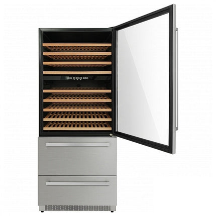 30" Built-in/Freestanding 128 Bottle Wine Cooler HWC2404U - RenoShop