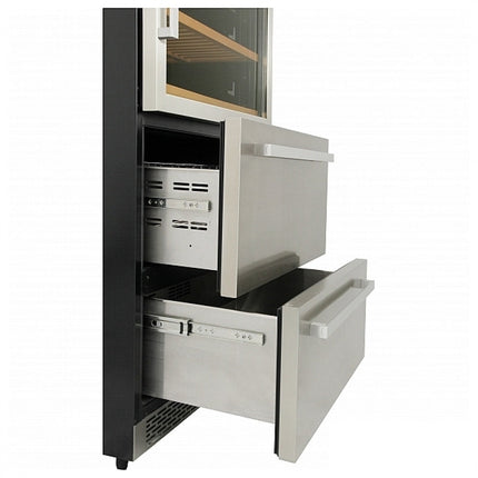 30" Built-in/Freestanding 128 Bottle Wine Cooler HWC2404U - RenoShop