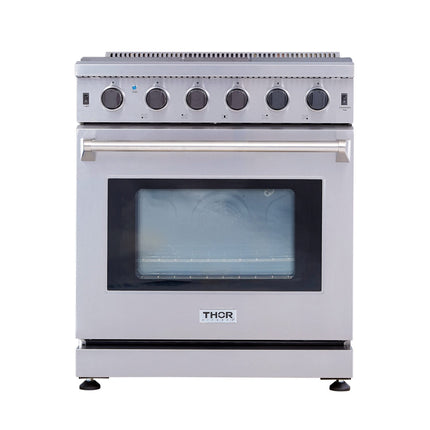 Appliance Package, 4 Piece, 36" Fridge, 30" Gas Range, Range Hood & Dishwasher) Stainless Steel Kitchen Set,  BRTK 30-4 - RenoShop
