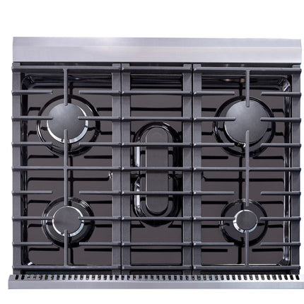 Appliance Package, 4 Piece, 36" Fridge, 30" Gas Range, Range Hood & Dishwasher) Stainless Steel Kitchen Set,  BRTK 30-4 - RenoShop