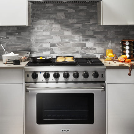 36" Gas Range in Stainless Steel LRG3601U - RenoShop