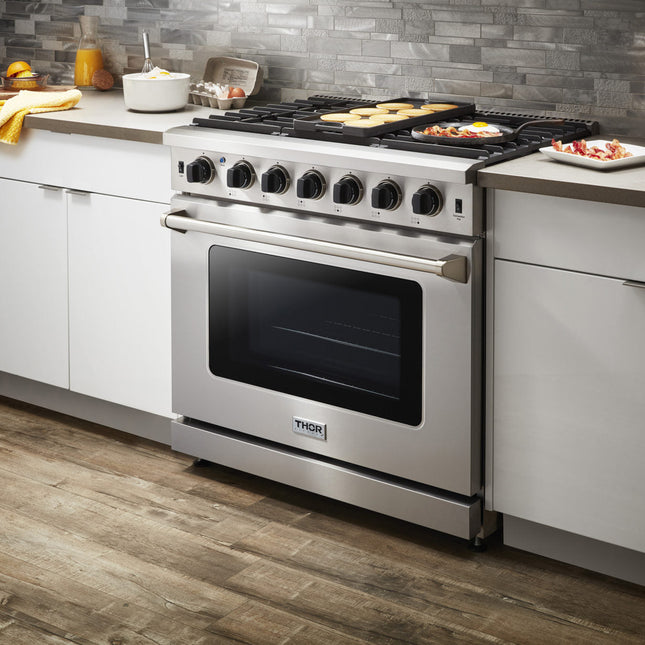 36" Gas Range in Stainless Steel LRG3601U - RenoShop