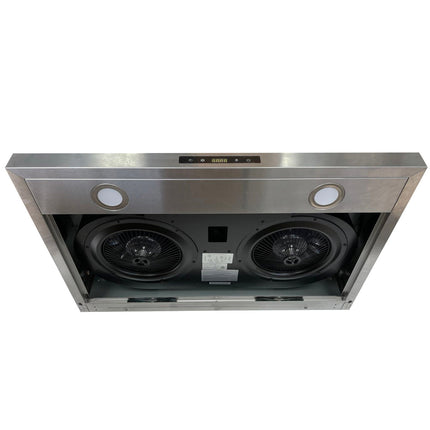 NOVEL Professional Under cabinet Range Hood powerful 800 CFM stainless steel