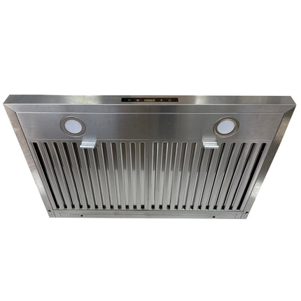 NOVEL Professional Under cabinet Range Hood powerful 800 CFM stainless steel