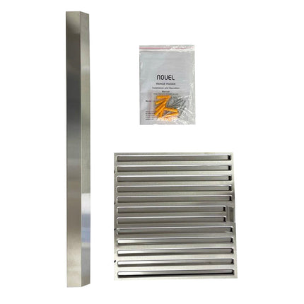 NOVEL Professional Under cabinet Range Hood powerful 800 CFM stainless steel