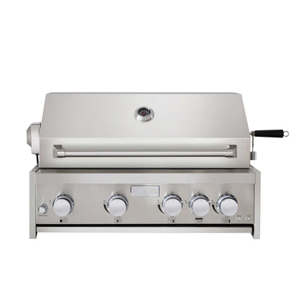 30" 4-Burner Powerful 59000 BTUs Stainless Steel Gas BBQ Grill w/ Rotisserie CR04SS304 - RenoShop