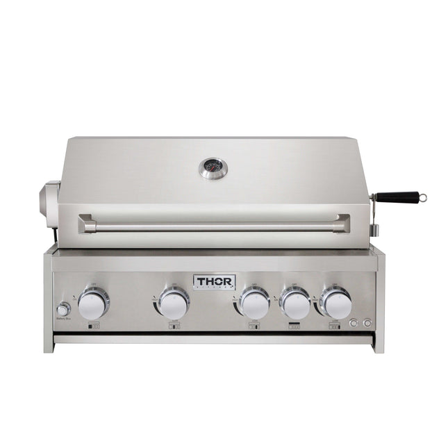 30" 4-Burner Powerful 59000 BTUs Stainless Steel Gas BBQ Grill w/ Rotisserie MK04SS304 - RenoShop