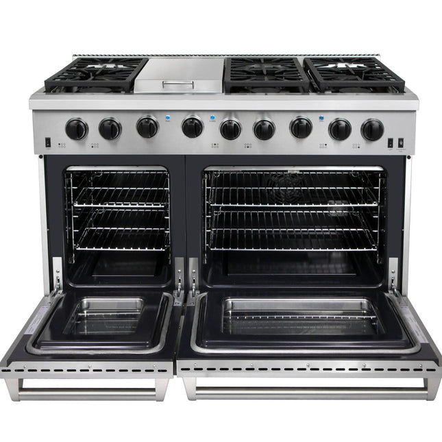Thor Kitchen HRD4803U 2018 Model 48" Dual Fuel Double Oven Range - RenoShop