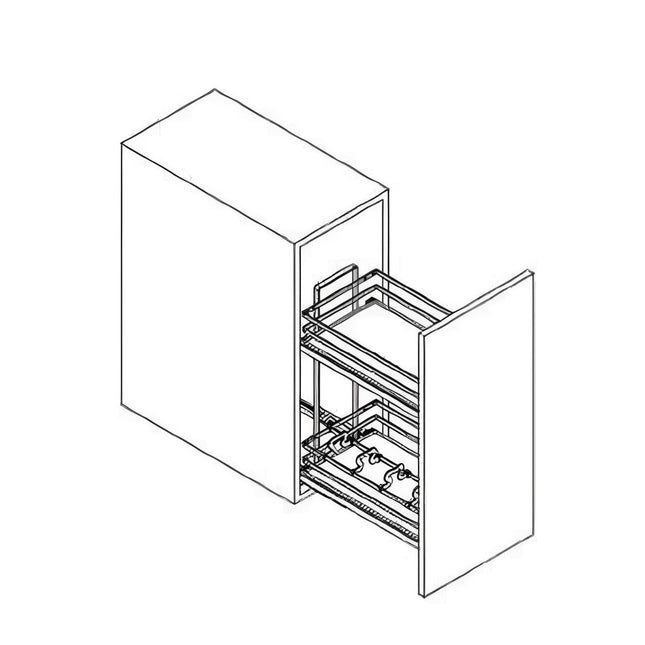 B12SR (WHS) Base Spice Rack Pull Out - Crown Home Canada
