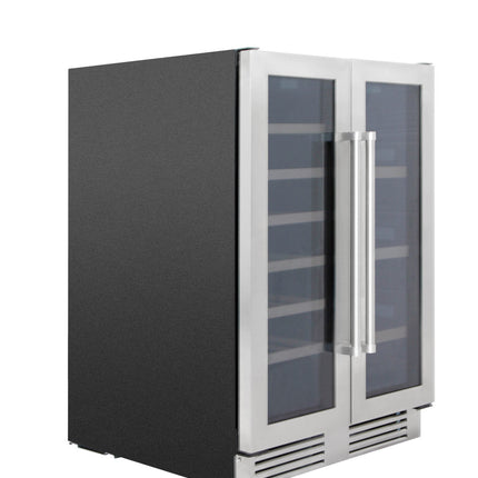 Thor Kitchen TBC2401DI 24 Inch Under Counter French Door Dual Zone Wine Cooler - RenoShop