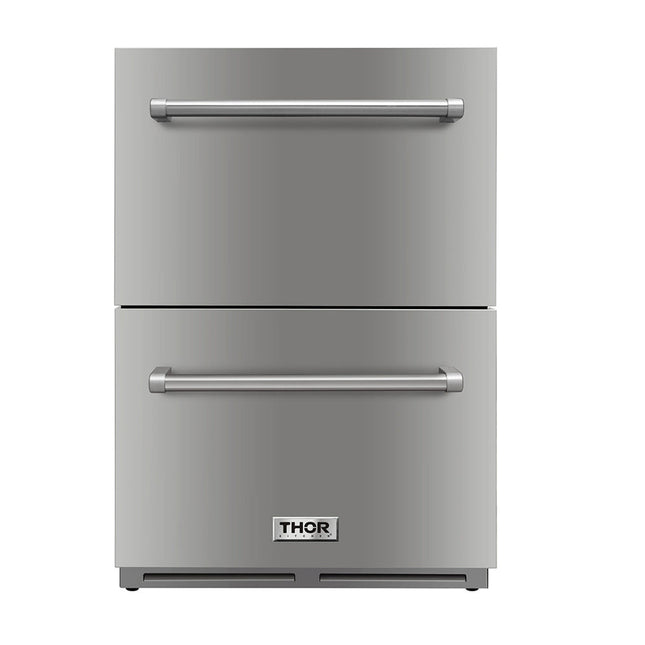 24" Indoor/Outdoor Stainless Steel Refrigerator Drawer TRF2401U - RenoShop