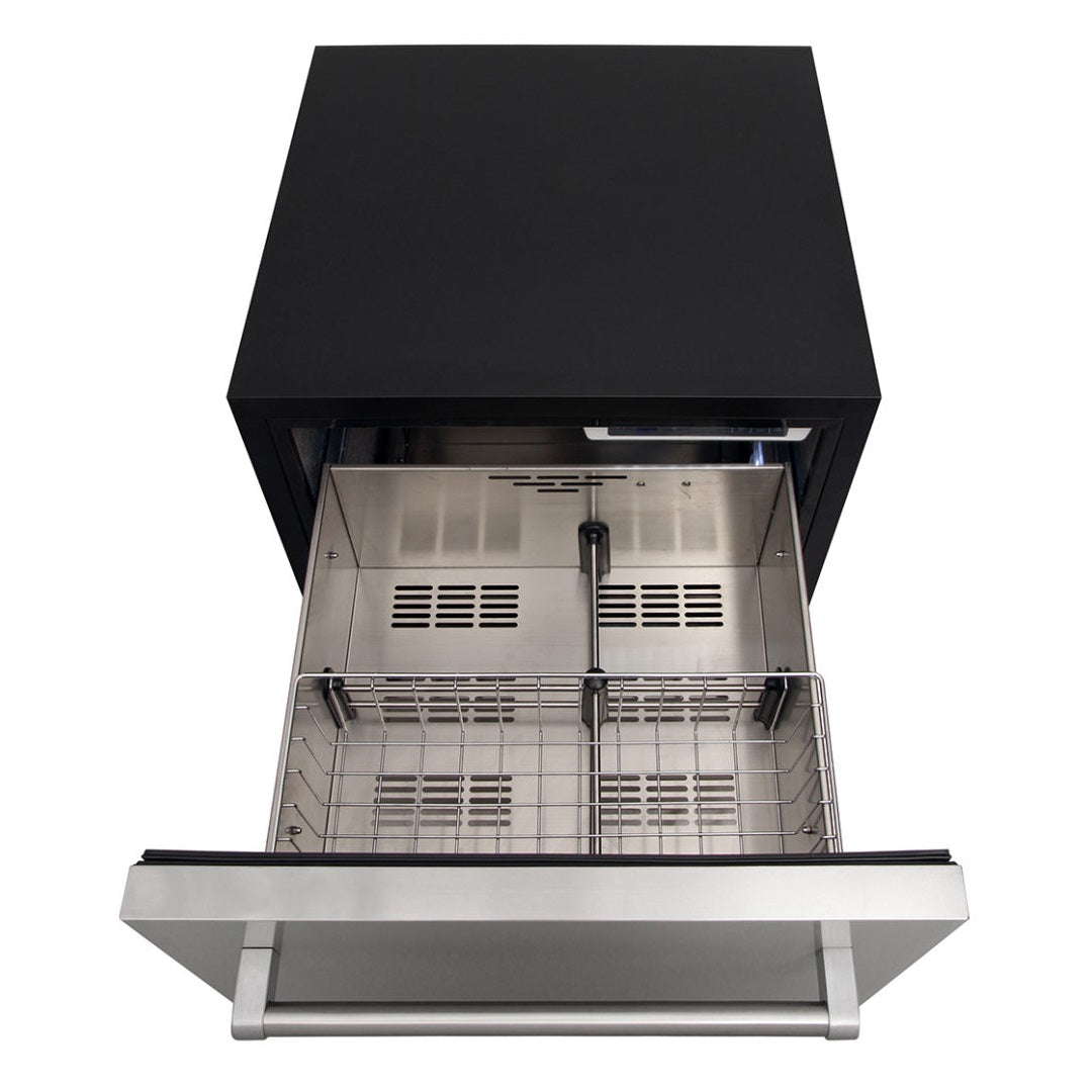 24" Indoor/Outdoor Stainless Steel Refrigerator Drawer TRF2401U - RenoShop