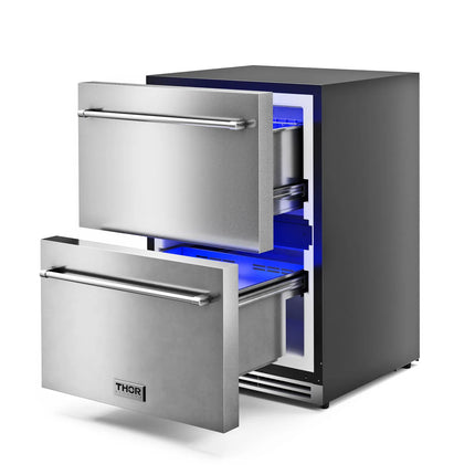 24-Inch Indoor Outdoor Freezer Drawer in Stainless Steel – TRZ24U - Crown Home Canada