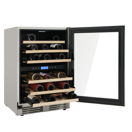 24" Dual Zone Indoor/Outdoor 46 Bottle Wine Cooler TWC2401DO - RenoShop