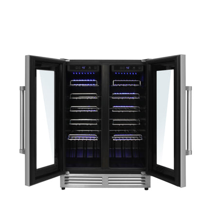 Thor Kitchen TWC2402 42 Bottle Dual Zone French Door Built-in Wine Cooler - RenoShop