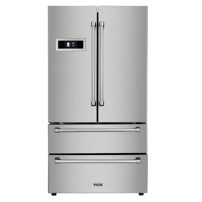 36" Counter depth French door Stainless Steel Refrigerator HRF3601F - RenoShop