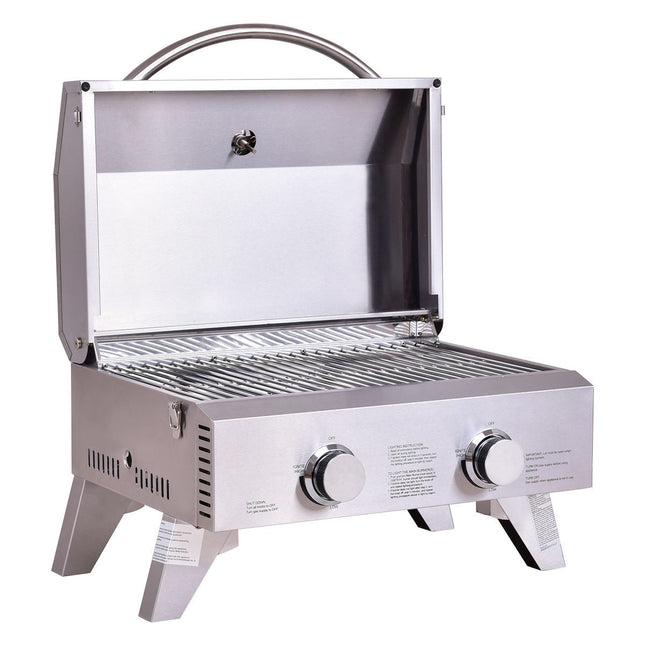 THOR Kitchen HGG2012U Two Burner 20000 BTUs Portable BBQ Grill with Propane - RenoShop