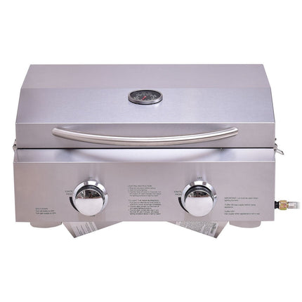 THOR Kitchen HGG2012U Two Burner 20000 BTUs Portable BBQ Grill with Propane - RenoShop